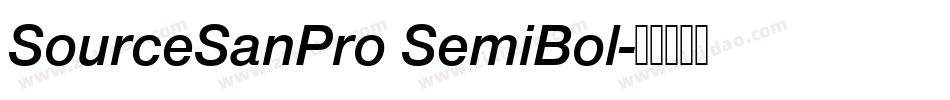 SourceSanPro SemiBol字体转换